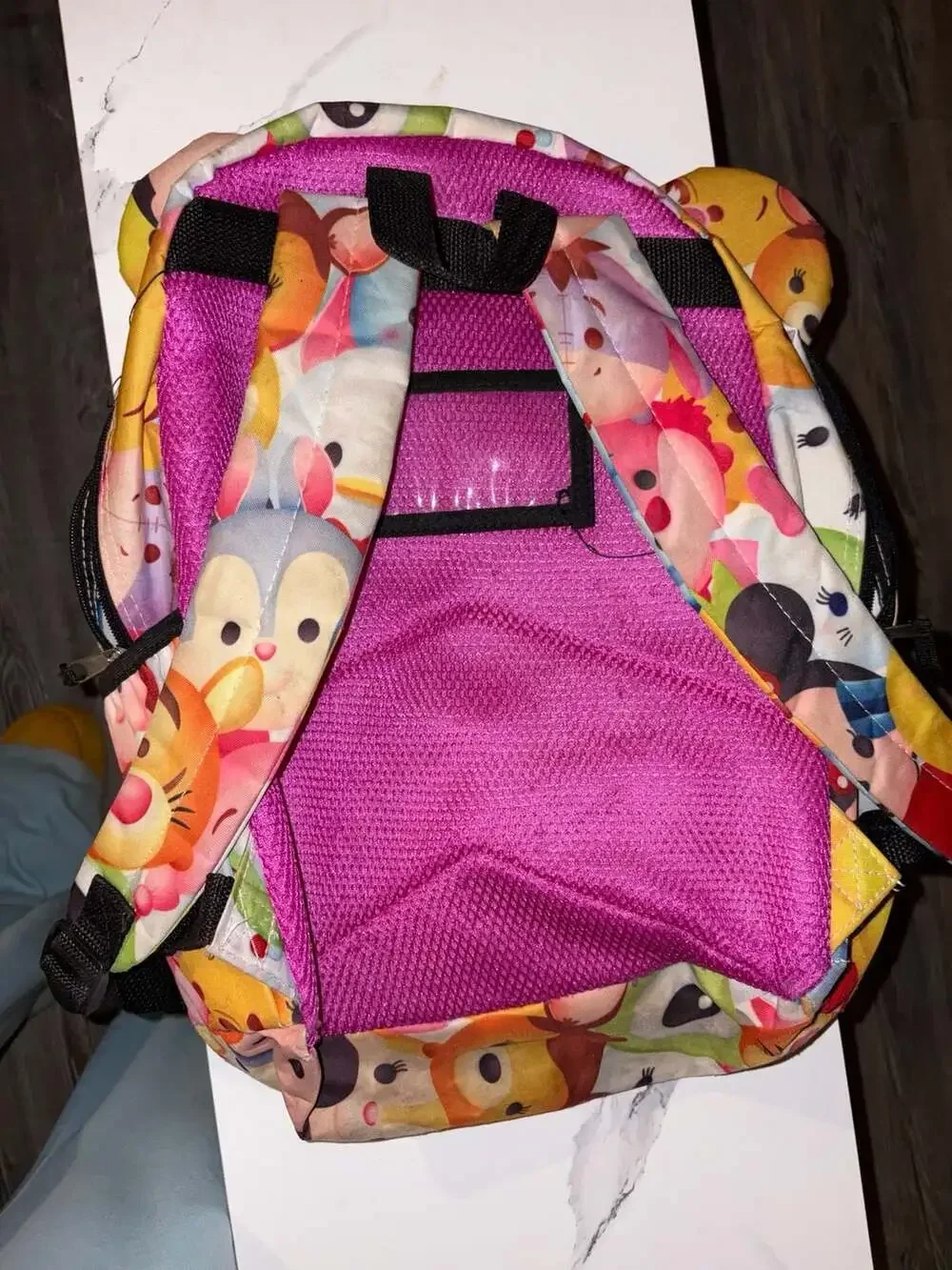 Disney Tsum Tsum Character All-Over Print Kids 16-Inch Backpack with 3D Ears